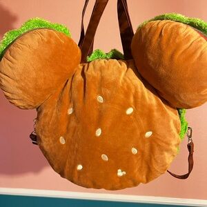 Tokyo Disney’s Hamburger Shaped Plush Handbag